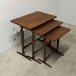 Vintage Nesting Tables, Wood, Italy, Mid-20th Century