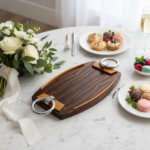 Art Deco Makassar Wood Tray
