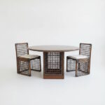 Table and chairs Basilian by Tobia Scarpa for B&B Italia