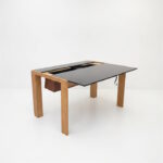 Modernist Architect Desk, 1970s, in the style of Tobia Scarpa